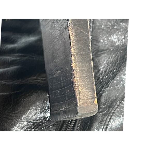 Vintage Equipe Italian Leather Square Toe Boots 3" Heel Size 36 Matrix Old Money - Picture 9 of 11